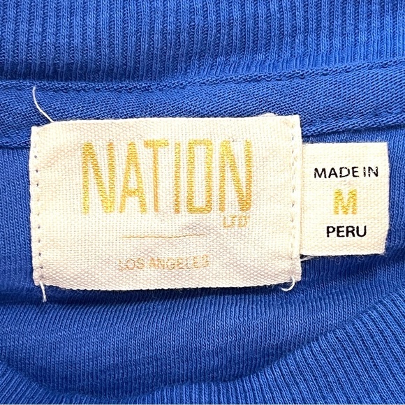 National LTD Barret 90’s Blue Bottle Sleeveless Mock Neck Midi Dress Women’s Med - Picture 11 of 11